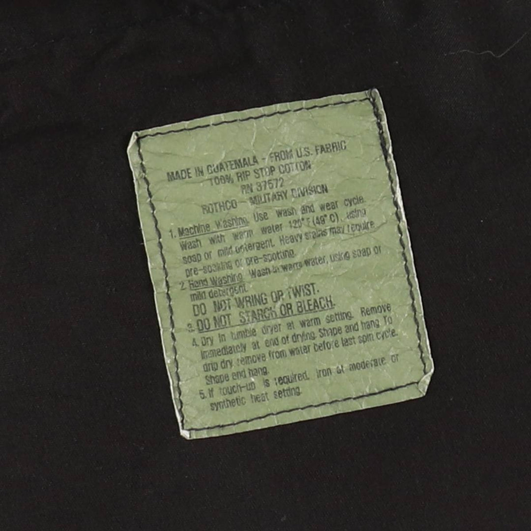 ROTHCO Ripstop Military Cargo Pants Combat Pants Men's W39 (approx.) cotton black type Vintage Second Hand