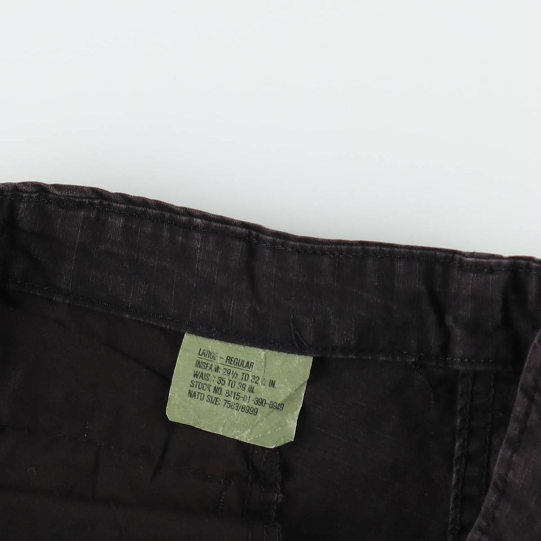 ROTHCO Ripstop Military Cargo Pants Combat Pants Men's W39 (approx.) cotton black type Vintage Second Hand