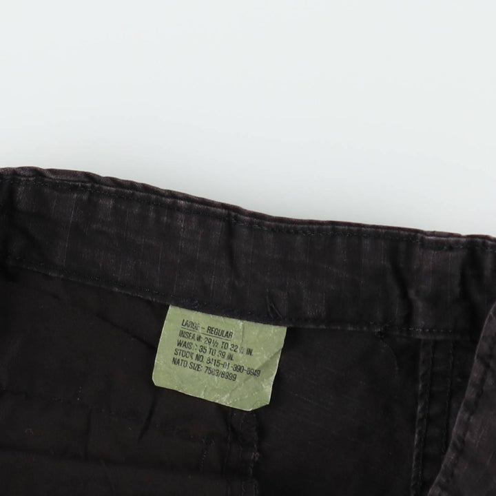 ROTHCO Ripstop Military Cargo Pants Combat Pants Men's W39 (approx.) cotton black type Vintage Second Hand