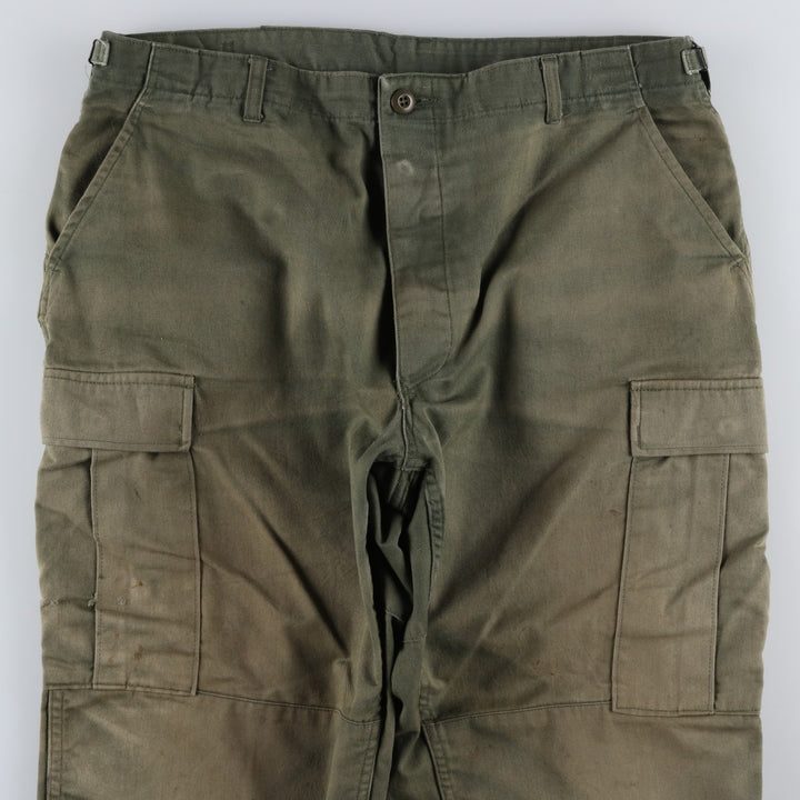 1990'S Civilian Military Cargo Pants/Combat Pants, Made in USA, Large-Regular Size (Men's W37 equivalent), Vintage cotton Khaki type Vintage Second Hand