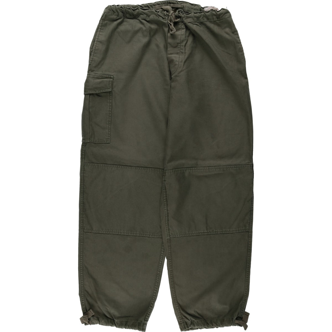 1980'S Belgian Army Double Knee Military Cargo Pants, Size 5C (Men's M equivalent), Vintage unclear Khaki type Vintage Second Hand