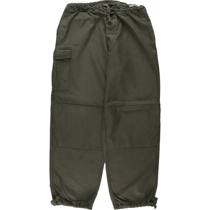 1980'S Belgian Army Double Knee Military Cargo Pants, Size 5C (Men's M equivalent), Vintage unclear Khaki type Vintage Second Hand
