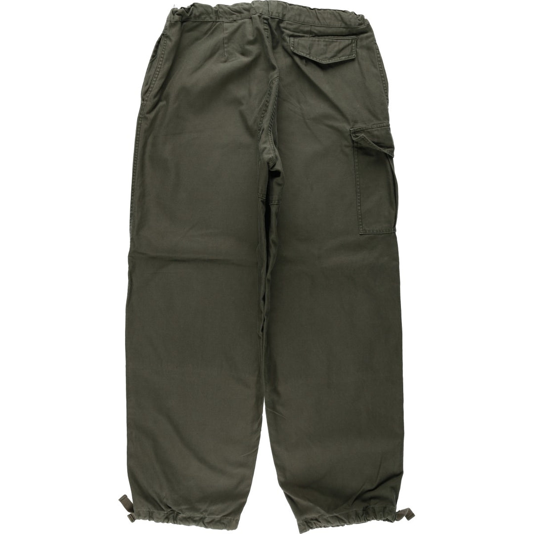 1980'S Belgian Army Double Knee Military Cargo Pants, Size 5C (Men's M equivalent), Vintage unclear Khaki type Vintage Second Hand