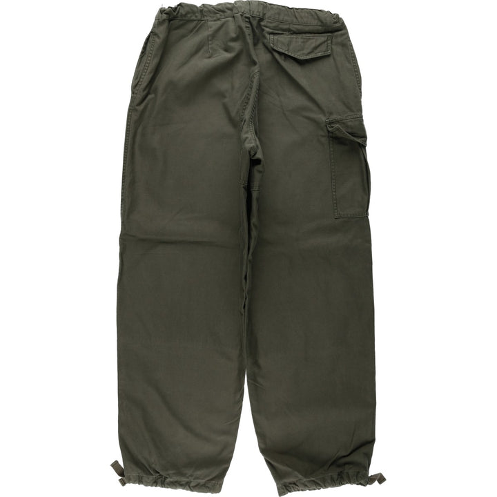 1980'S Belgian Army Double Knee Military Cargo Pants, Size 5C (Men's M equivalent), Vintage unclear Khaki type Vintage Second Hand