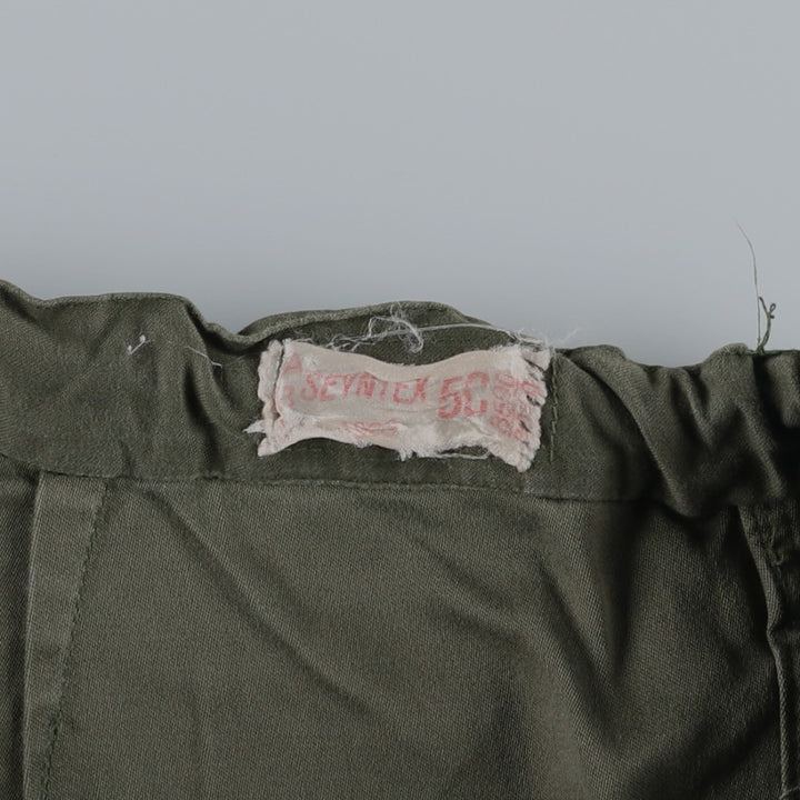 1980'S Belgian Army Double Knee Military Cargo Pants, Size 5C (Men's M equivalent), Vintage unclear Khaki type Vintage Second Hand