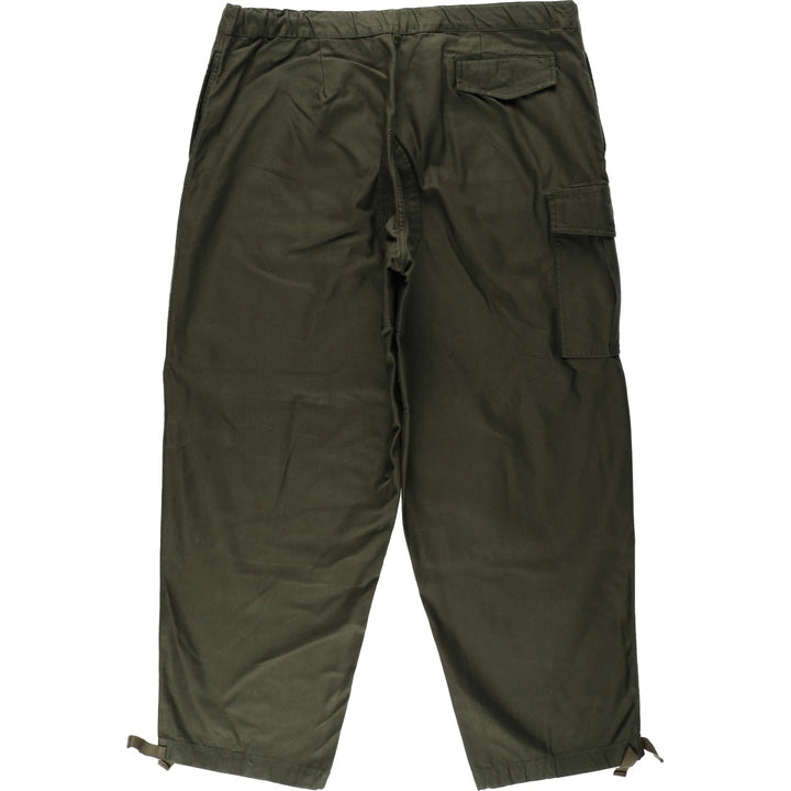 1980'S Belgian Army Military Cargo Pants, Combat Pants, 4D, Men's XL equivalent. unclear Khaki type Vintage Second Hand