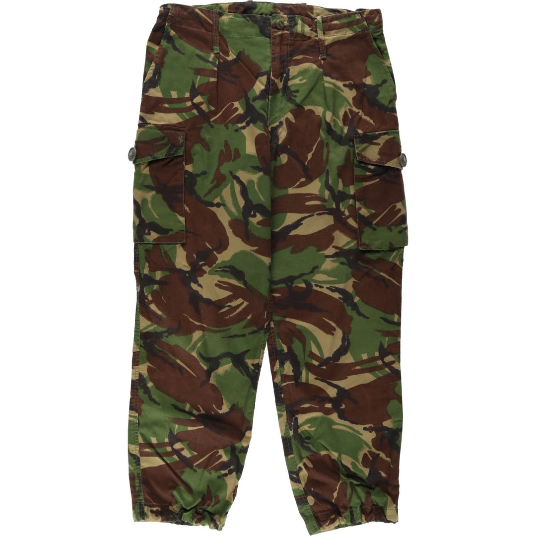Camouflage DPM Camo Military Combat Pants, Size 80 unclear Khaki type Vintage Second Hand