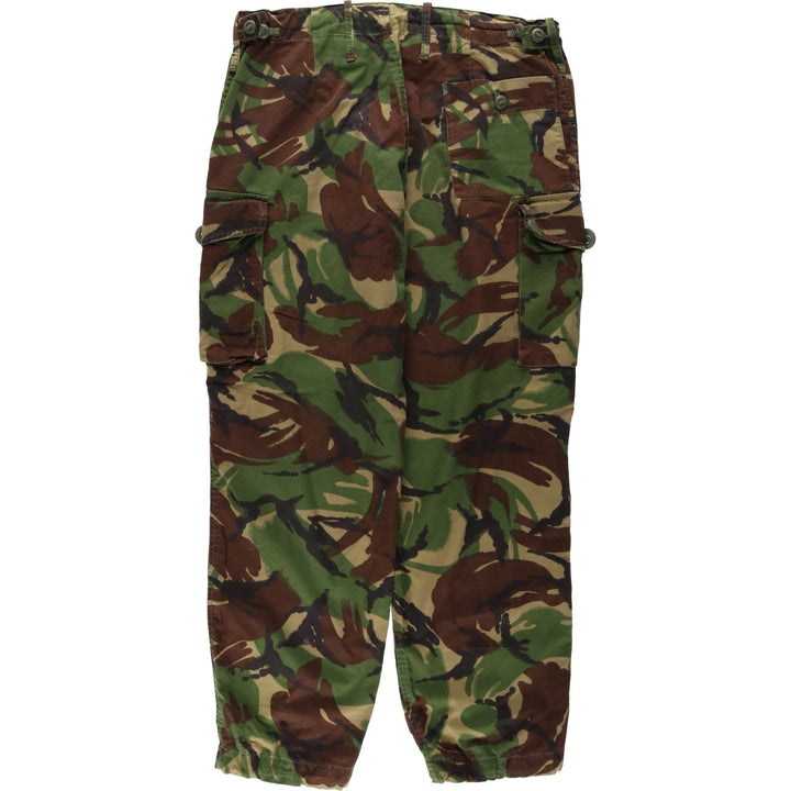 Camouflage DPM Camo Military Combat Pants, Size 80 unclear Khaki type Vintage Second Hand