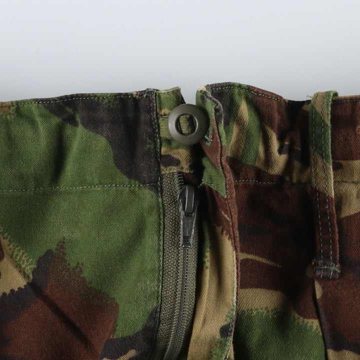 Camouflage DPM Camo Military Combat Pants, Size 80 unclear Khaki type Vintage Second Hand