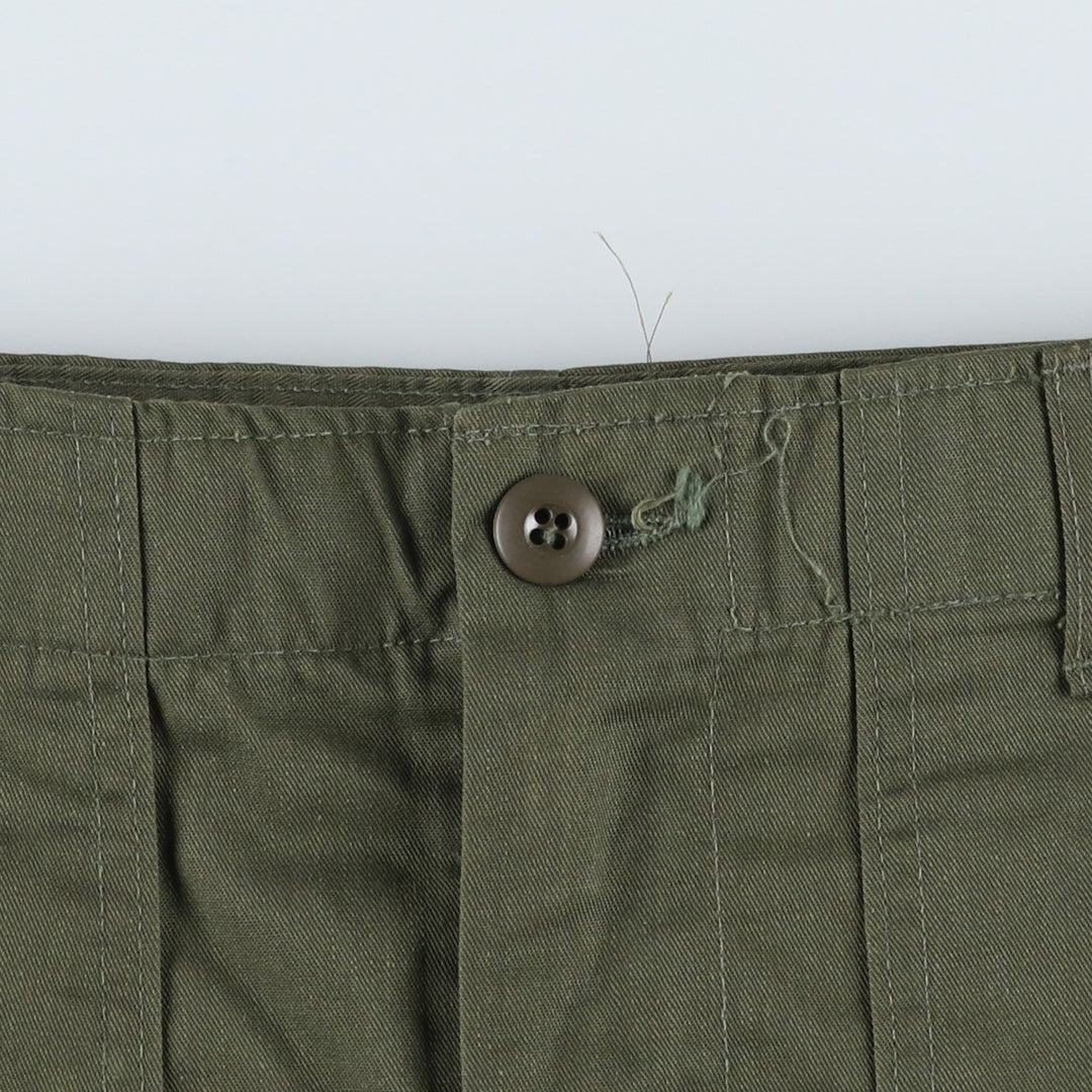 1980'S US Military Issue Baker Pants, Men's Size W31 (approx.), Vintage polyester Khaki type Vintage Second Hand