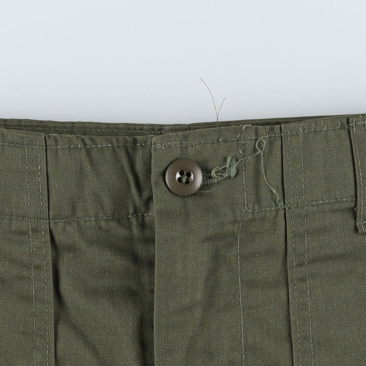 1980'S US Military Issue Baker Pants, Men's Size W31 (approx.), Vintage polyester Khaki type Vintage Second Hand