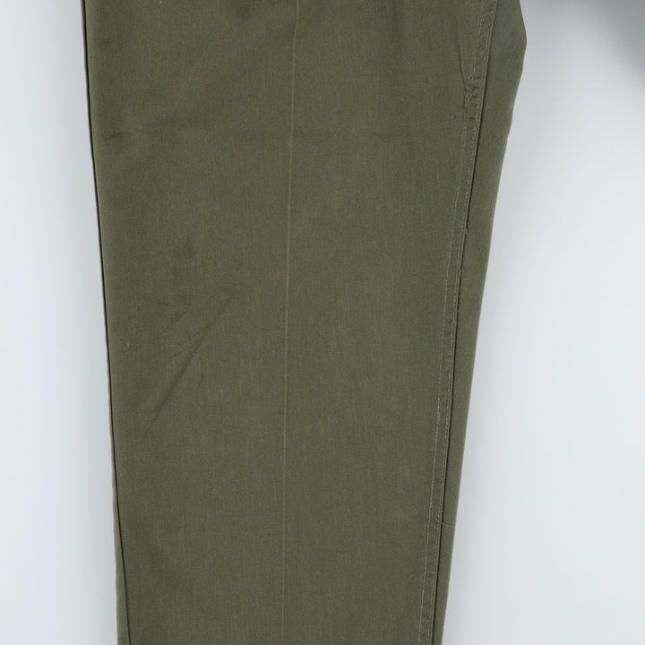 1980'S US Military Issue Baker Pants, Men's Size W31 (approx.), Vintage polyester Khaki type Vintage Second Hand