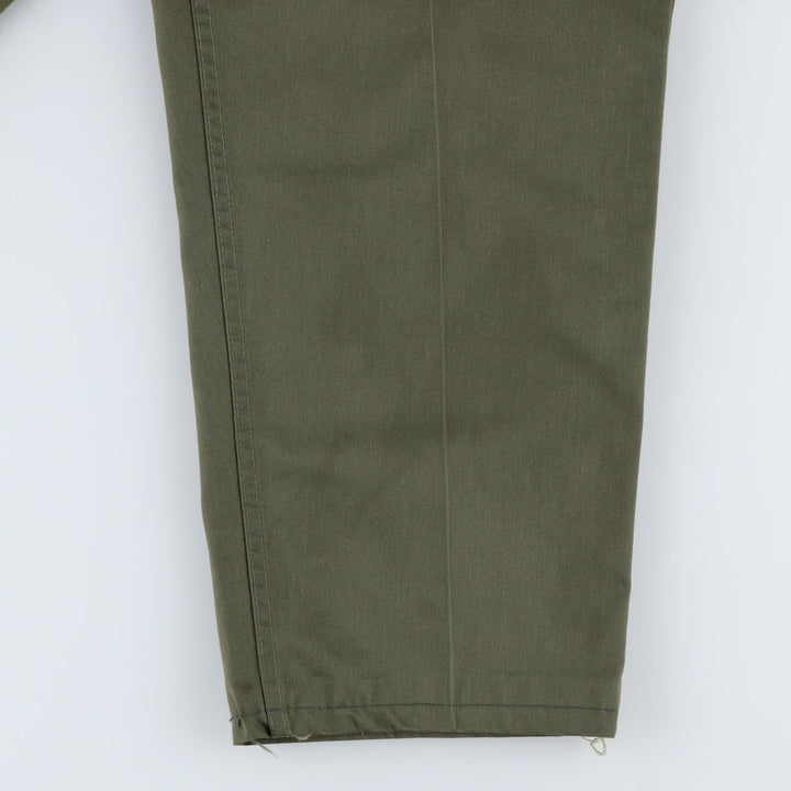 1980'S US Military Issue Baker Pants, Men's Size W31 (approx.), Vintage polyester Khaki type Vintage Second Hand
