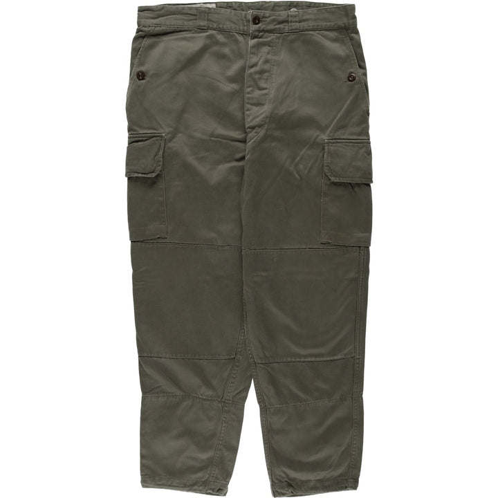 1960'S M-64 Double Knee Military Cargo Pants, Size 92C (Men's W36 equivalent), Vintage unclear Khaki type Vintage Second Hand