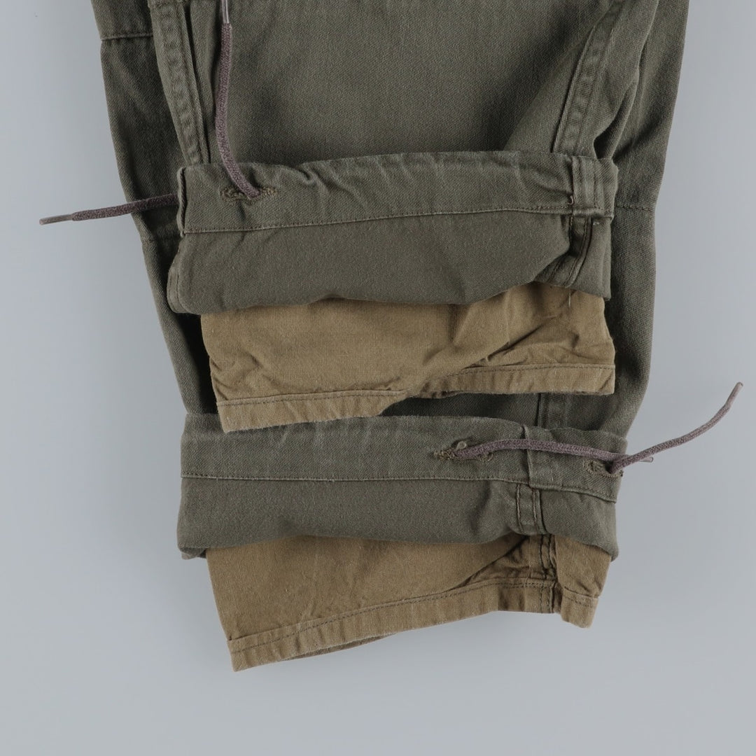 1960'S M-64 Double Knee Military Cargo Pants, Size 92C (Men's W36 equivalent), Vintage unclear Khaki type Vintage Second Hand