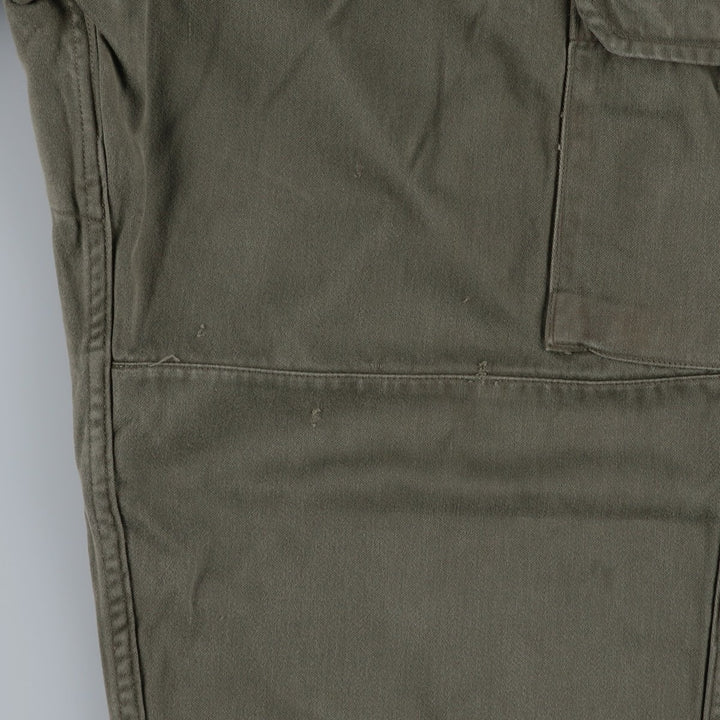 1960'S M-64 Double Knee Military Cargo Pants, Size 92C (Men's W36 equivalent), Vintage unclear Khaki type Vintage Second Hand