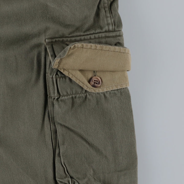 1960'S M-64 Double Knee Military Cargo Pants, Size 92C (Men's W36 equivalent), Vintage unclear Khaki type Vintage Second Hand