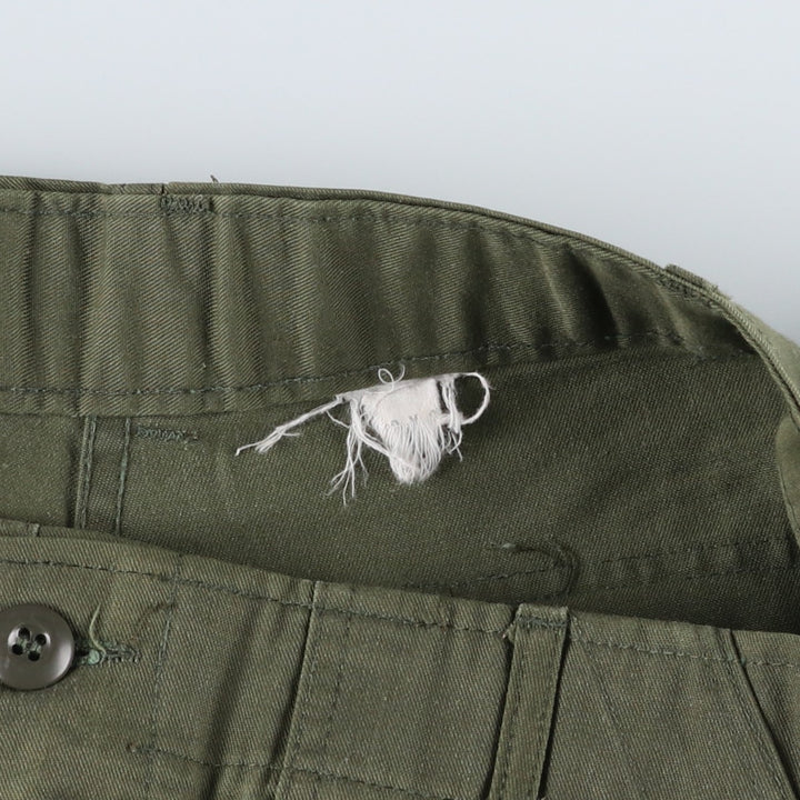 Vintage 1980'S military baker pants, men's size W37 (approx.). unclear Khaki type Vintage Second Hand