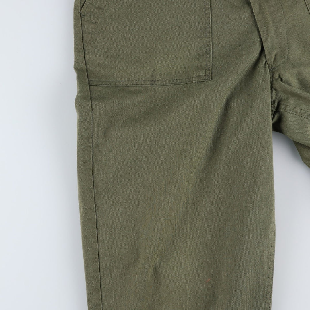 Vintage 1980'S military baker pants, men's size W37 (approx.). unclear Khaki type Vintage Second Hand