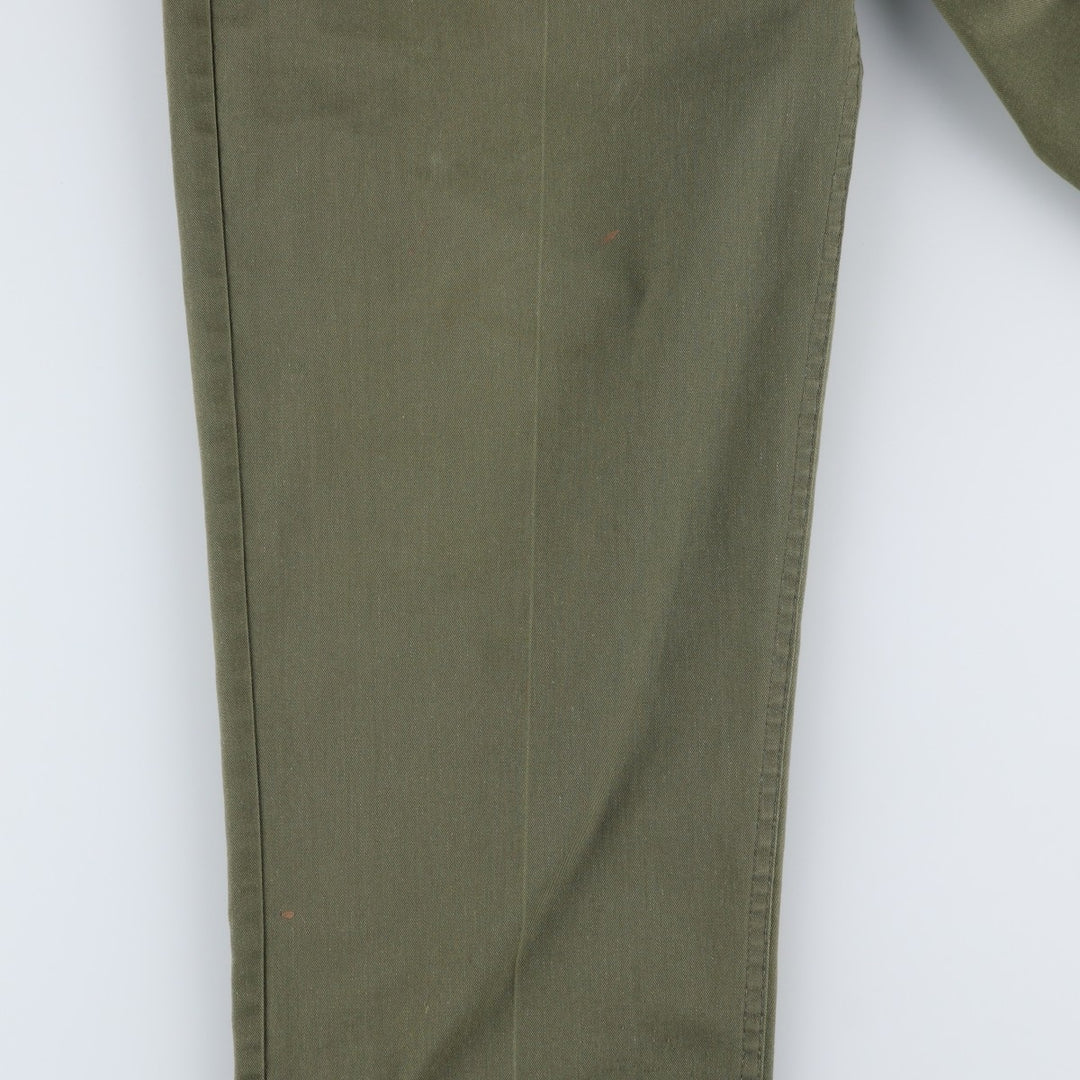 Vintage 1980'S military baker pants, men's size W37 (approx.). unclear Khaki type Vintage Second Hand