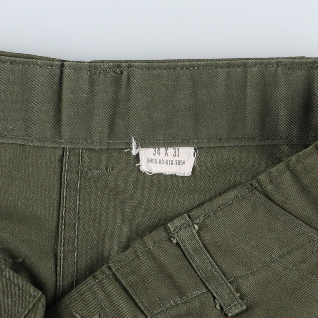 ~1980'S US Military Baker Pants, Size 34x31 (Men's W32 equivalent), Vintage unclear Khaki type Vintage Second Hand