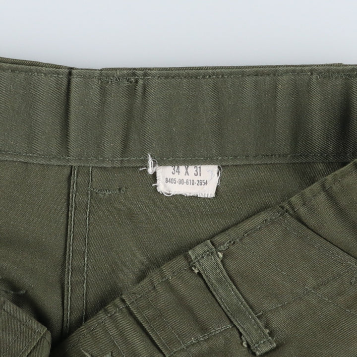 ~1980'S US Military Baker Pants, Size 34x31 (Men's W32 equivalent), Vintage unclear Khaki type Vintage Second Hand