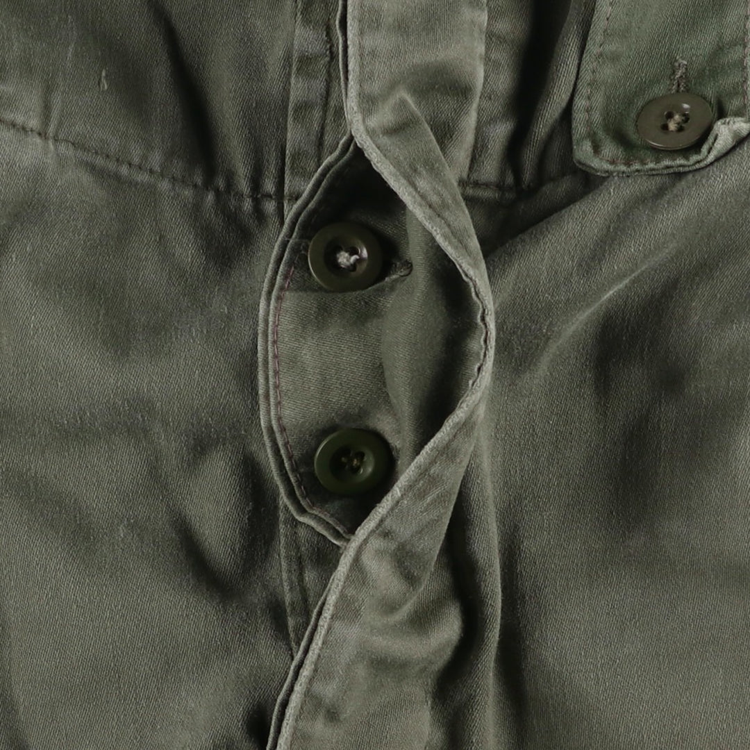 1960'S Belgian Army M-64 Double Knee Military Cargo Pants 2F 7585 unclear Khaki type Vintage Second Hand