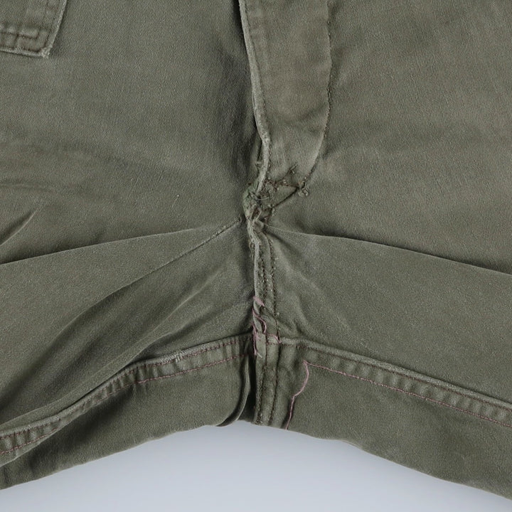 1960'S Belgian Army M-64 Double Knee Military Cargo Pants 2F 7585 unclear Khaki type Vintage Second Hand
