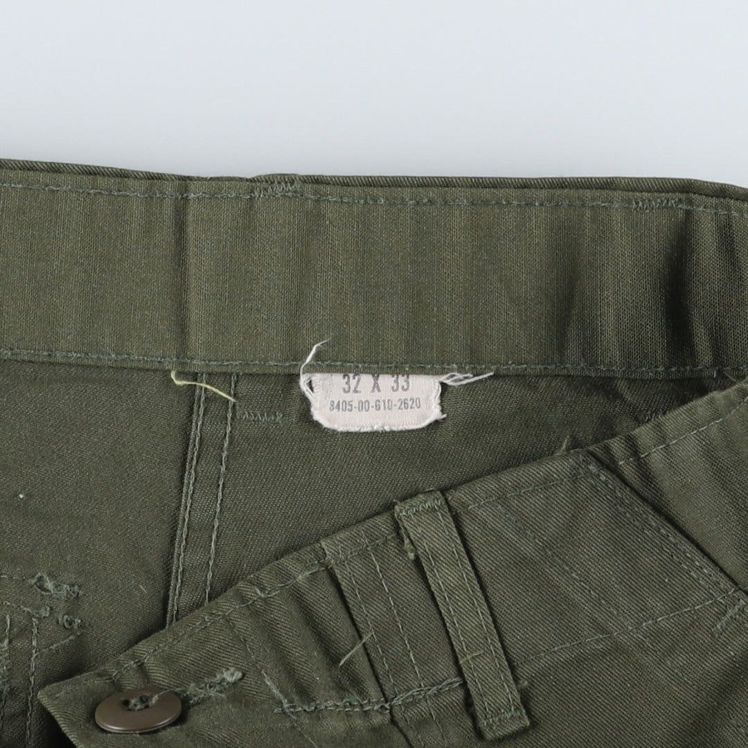 1980'S US Military Baker Pants, Size 32x33 (Men's equivalent to W29), Vintage unclear Khaki type Vintage Second Hand