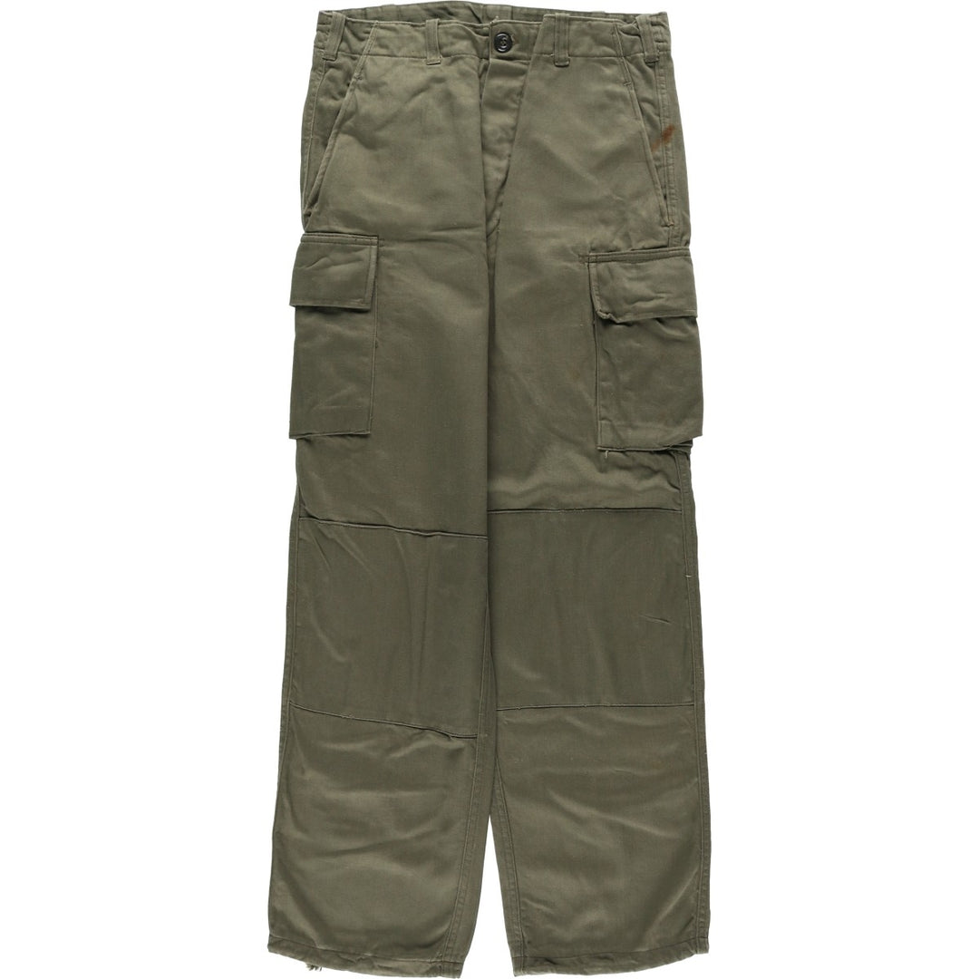 Greek Army Double Knee Military Cargo Pants, Men's Size W30 (approx.) unclear Khaki type Vintage Second Hand