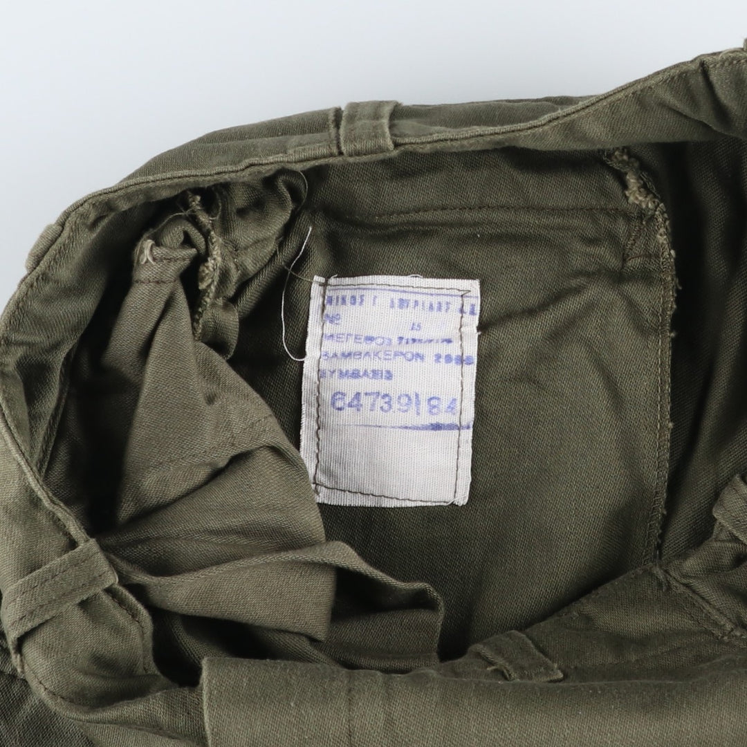 Greek Army Double Knee Military Cargo Pants, Men's Size W30 (approx.) unclear Khaki type Vintage Second Hand