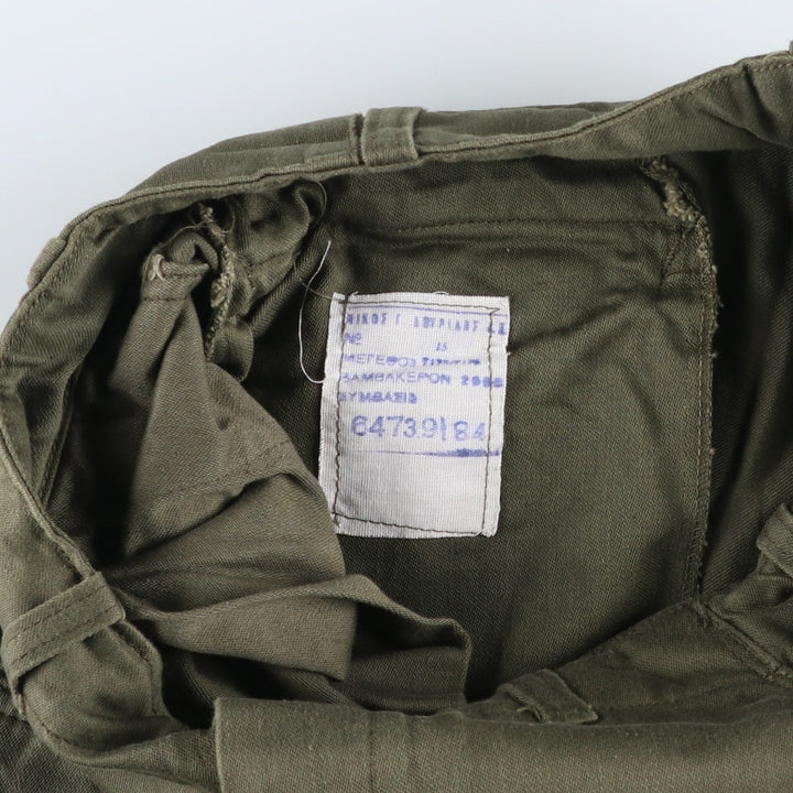 Greek Army Double Knee Military Cargo Pants, Men's Size W30 (approx.) unclear Khaki type Vintage Second Hand