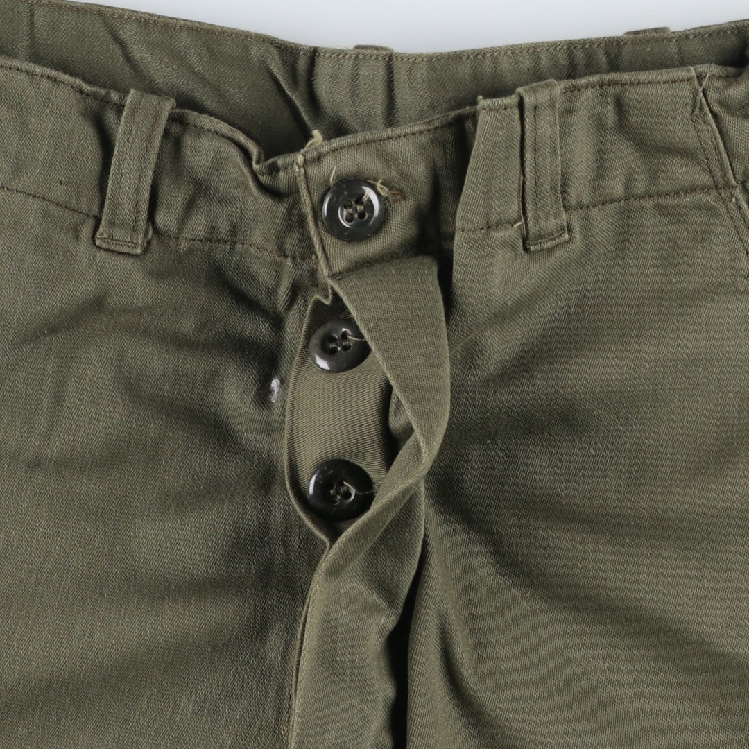 Greek Army Double Knee Military Cargo Pants, Men's Size W30 (approx.) unclear Khaki type Vintage Second Hand