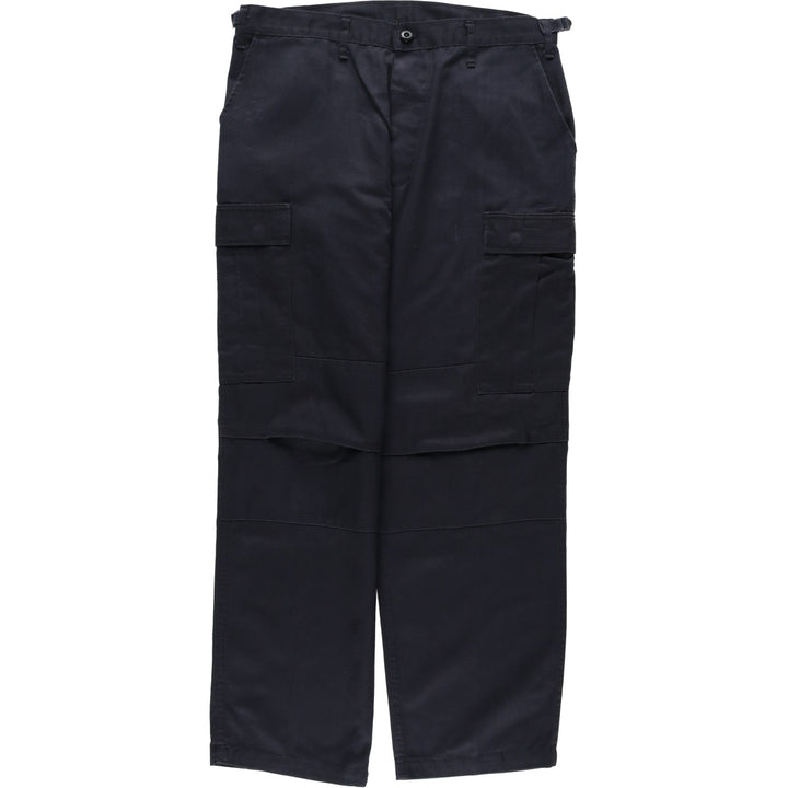 Civilian-style military cargo pants/combat pants, men's size W36 equivalent. cotton black type Vintage Second Hand