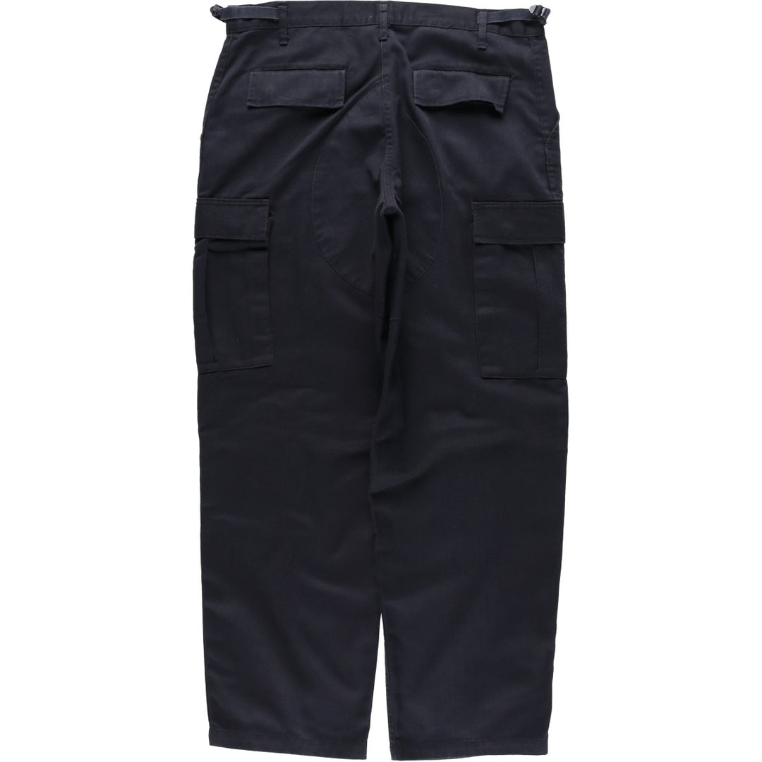 Civilian-style military cargo pants/combat pants, men's size W36 equivalent. cotton black type Vintage Second Hand