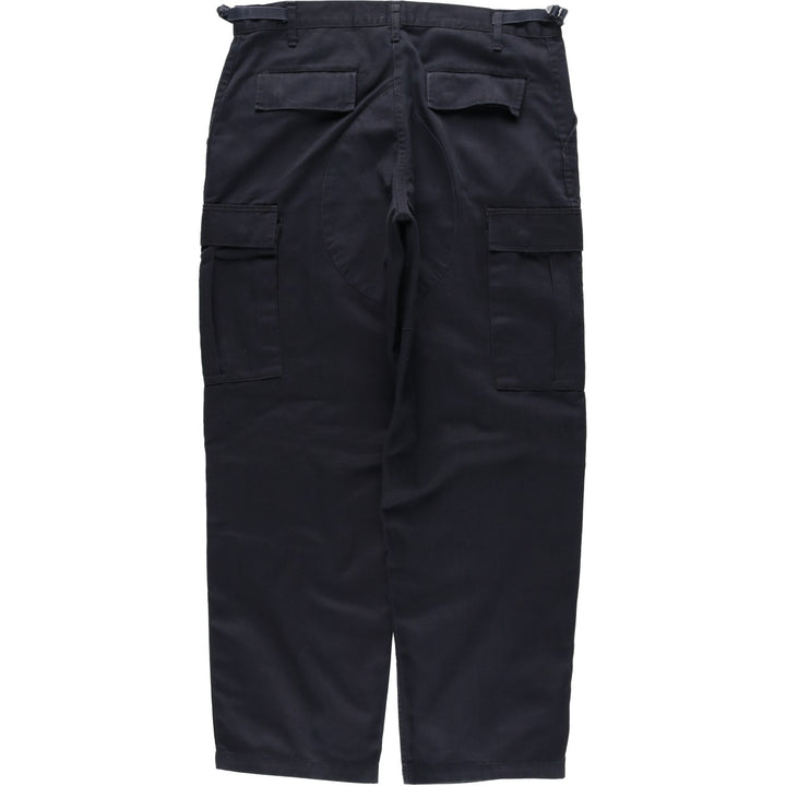 Civilian-style military cargo pants/combat pants, men's size W36 equivalent. cotton black type Vintage Second Hand
