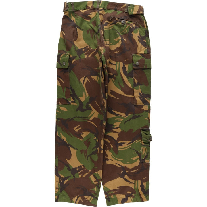 1990'S Dutch Army Camouflage Pattern Military Cargo Pants 7080 cotton Khaki type Vintage Second Hand