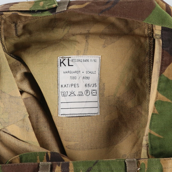 1990'S Dutch Army Camouflage Pattern Military Cargo Pants 7080 cotton Khaki type Vintage Second Hand