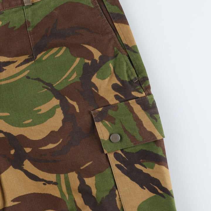 1990'S Dutch Army Camouflage Pattern Military Cargo Pants 7080 cotton Khaki type Vintage Second Hand