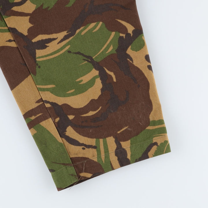 1990'S Dutch Army Camouflage Pattern Military Cargo Pants 7080 cotton Khaki type Vintage Second Hand