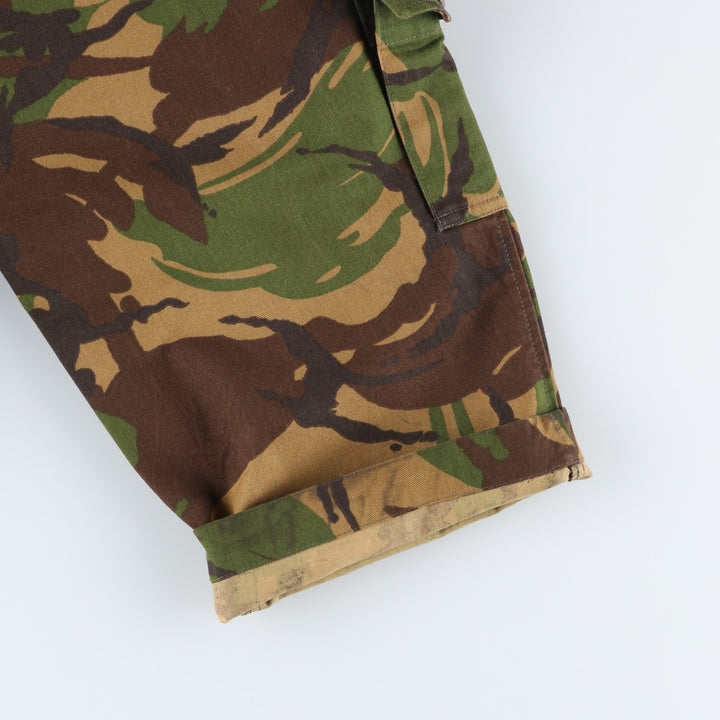 1990'S Dutch Army Camouflage Pattern Military Cargo Pants 7080 cotton Khaki type Vintage Second Hand