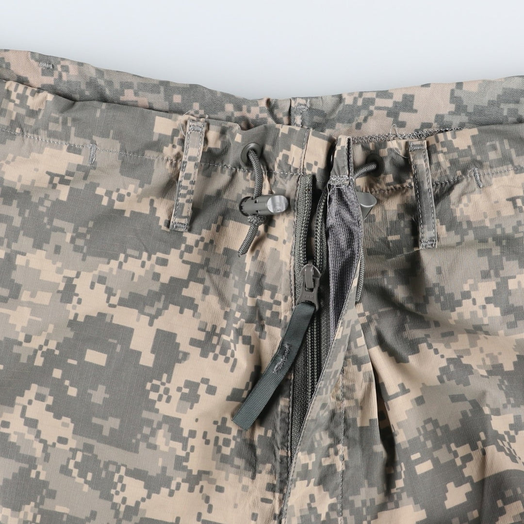 Genuine US military camouflage pattern ACU digital camo ECWCS GEN3 military overpants, made in USA, MEDIUM REGULAR (equivalent to men's M). unclear Beige type Vintage Second Hand
