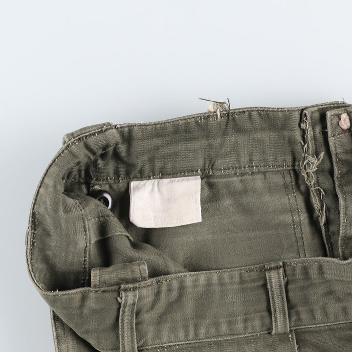 70'S Double-faced Double-knee Military Pants 8670 unclear Khaki type Vintage Second Hand