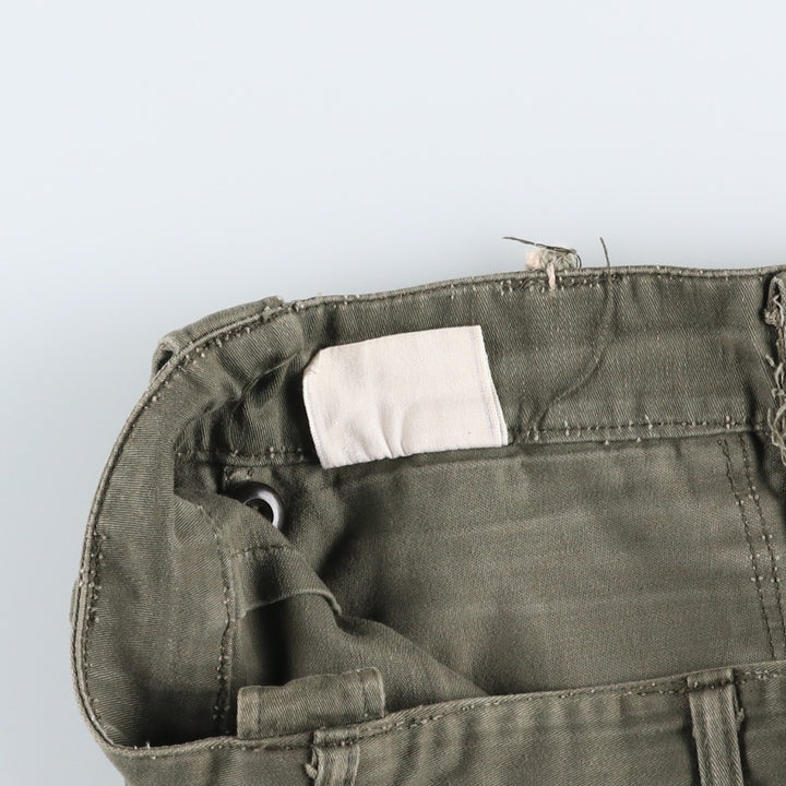 70'S Double-faced Double-knee Military Pants 8670 unclear Khaki type Vintage Second Hand