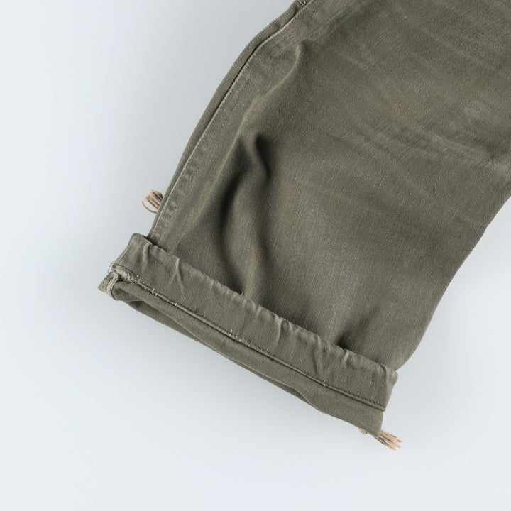 70'S Double-faced Double-knee Military Pants 8670 unclear Khaki type Vintage Second Hand