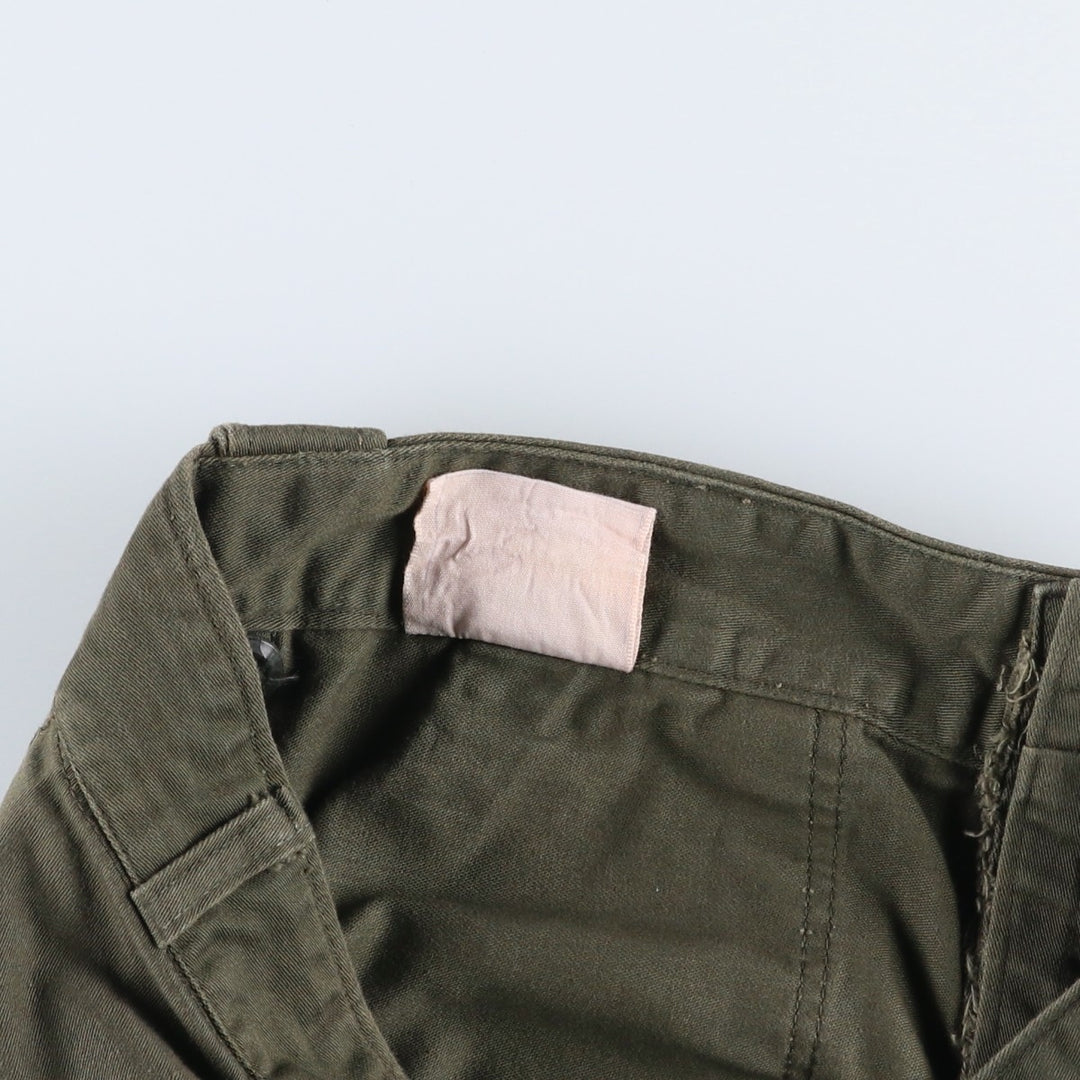 Double-knee, double-faced military pants, men's size W33 (approx.), vintage. unclear Khaki type Vintage Second Hand