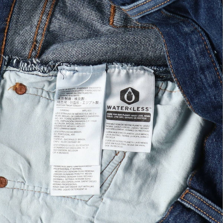 Levi's 501 straight denim pants for men, size W35 cotton blue type Vintage Second Hand
