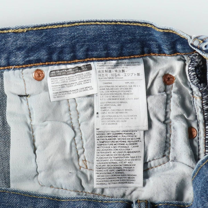 Levi's 501 straight denim pants for men, size W37 cotton blue type Vintage Second Hand