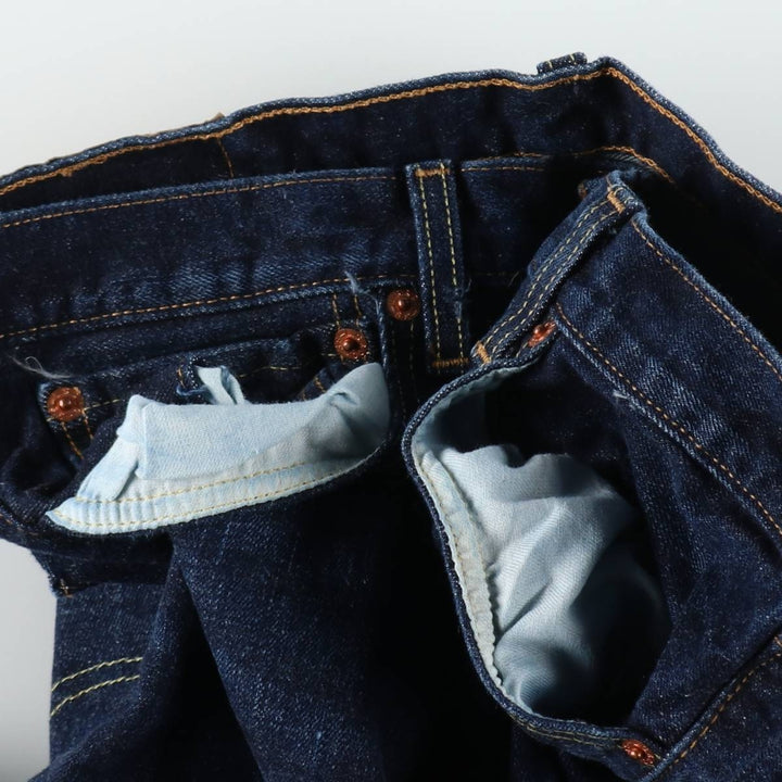 Levi's 501 straight denim pants for men, size W33 cotton navy blue type Vintage Second Hand