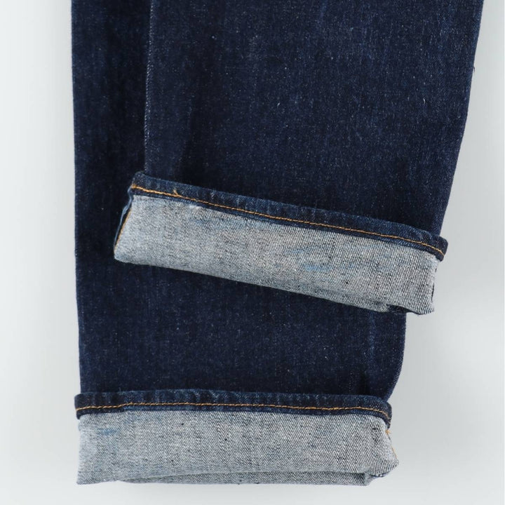 Levi's 501 straight denim pants for men, size W33 cotton navy blue type Vintage Second Hand